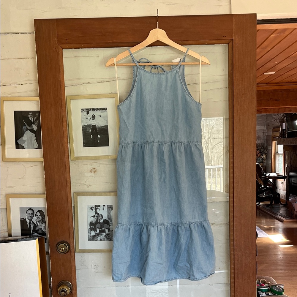 True Craft Light Blue Midi Dress